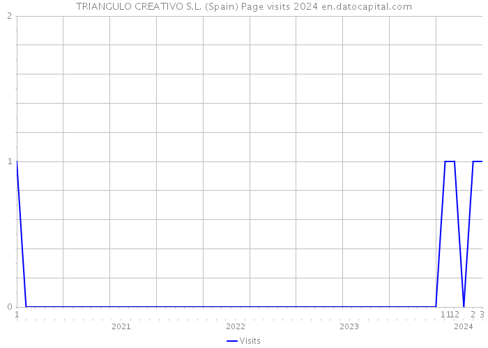 TRIANGULO CREATIVO S.L. (Spain) Page visits 2024 