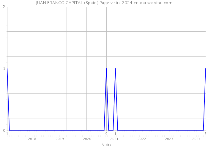 JUAN FRANCO CAPITAL (Spain) Page visits 2024 