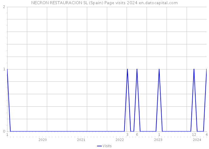 NECRON RESTAURACION SL (Spain) Page visits 2024 