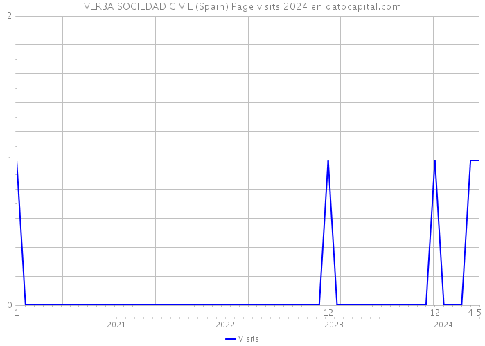 VERBA SOCIEDAD CIVIL (Spain) Page visits 2024 