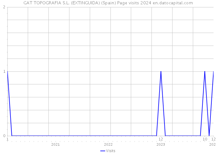 GAT TOPOGRAFIA S.L. (EXTINGUIDA) (Spain) Page visits 2024 