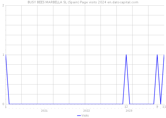 BUSY BEES MARBELLA SL (Spain) Page visits 2024 