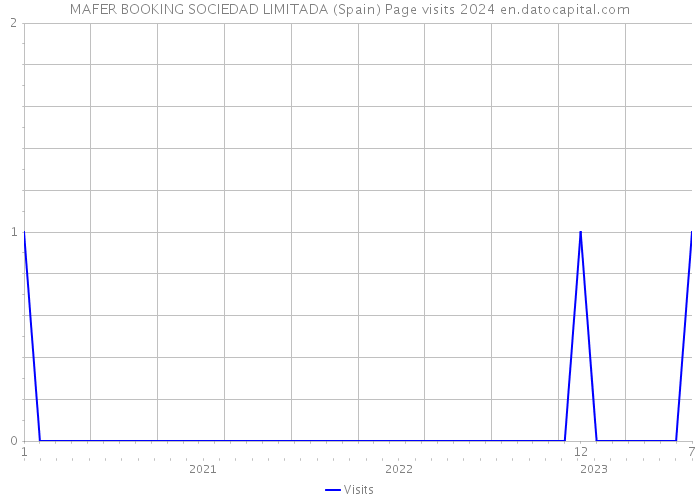 MAFER BOOKING SOCIEDAD LIMITADA (Spain) Page visits 2024 