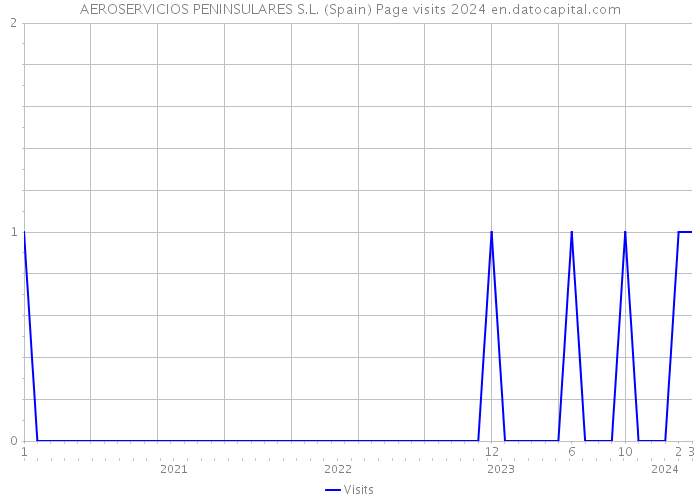 AEROSERVICIOS PENINSULARES S.L. (Spain) Page visits 2024 
