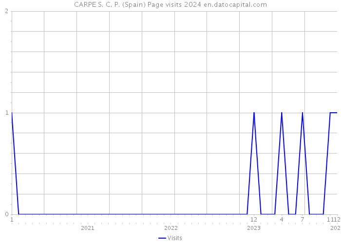 CARPE S. C. P. (Spain) Page visits 2024 