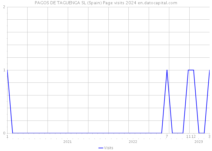 PAGOS DE TAGUENGA SL (Spain) Page visits 2024 