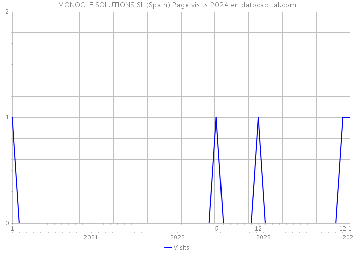 MONOCLE SOLUTIONS SL (Spain) Page visits 2024 