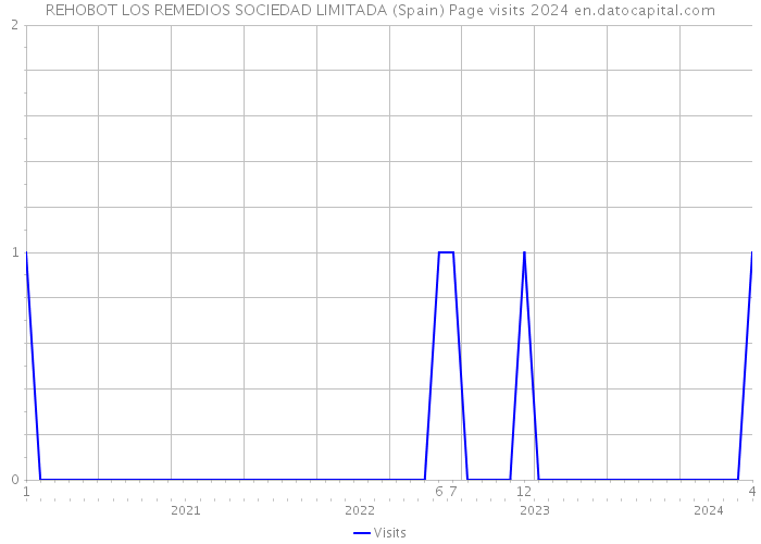 REHOBOT LOS REMEDIOS SOCIEDAD LIMITADA (Spain) Page visits 2024 