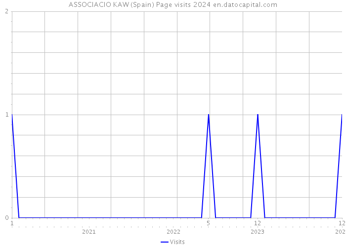 ASSOCIACIO KAW (Spain) Page visits 2024 