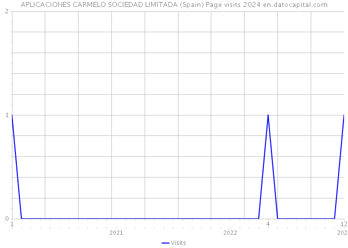 APLICACIONES CARMELO SOCIEDAD LIMITADA (Spain) Page visits 2024 