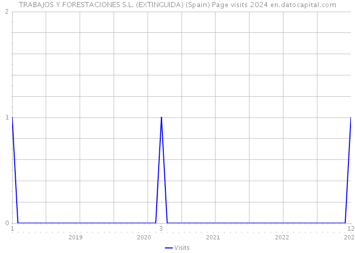 TRABAJOS Y FORESTACIONES S.L. (EXTINGUIDA) (Spain) Page visits 2024 