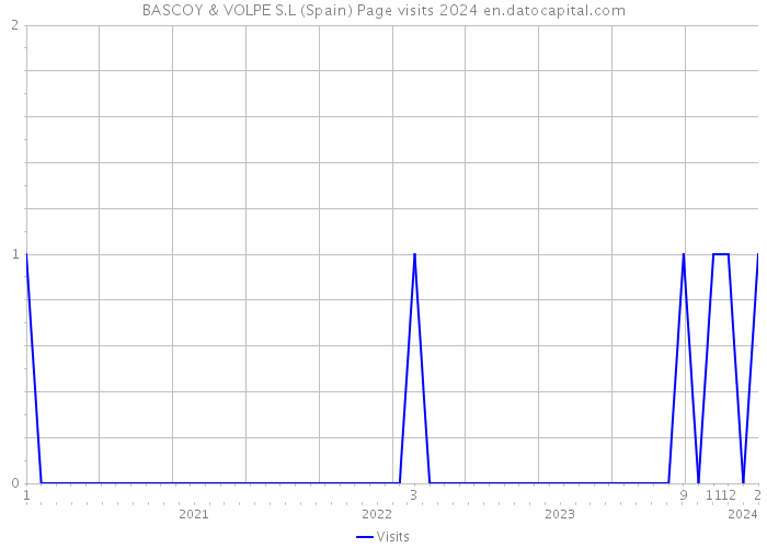 BASCOY & VOLPE S.L (Spain) Page visits 2024 