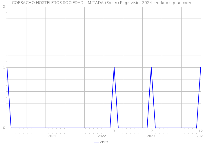 CORBACHO HOSTELEROS SOCIEDAD LIMITADA (Spain) Page visits 2024 