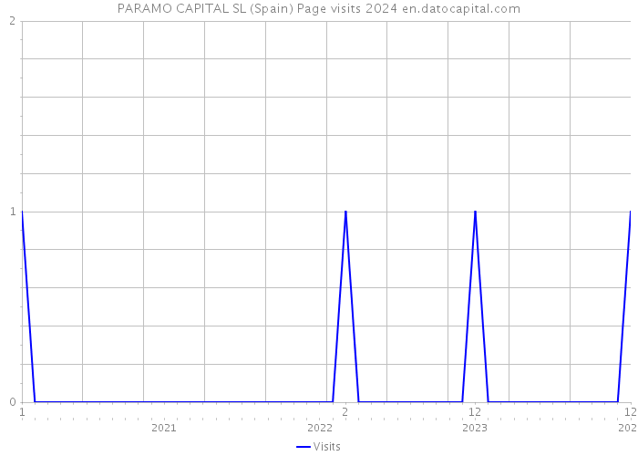 PARAMO CAPITAL SL (Spain) Page visits 2024 