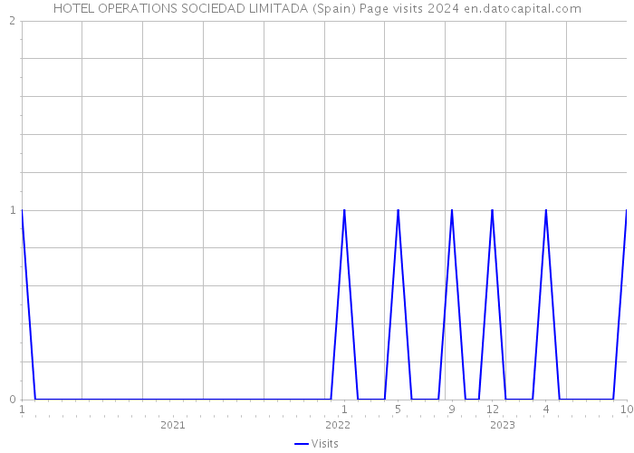 HOTEL OPERATIONS SOCIEDAD LIMITADA (Spain) Page visits 2024 