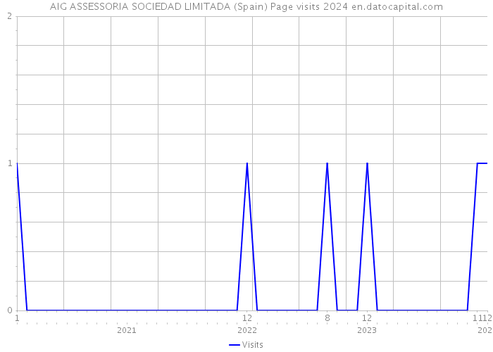 AIG ASSESSORIA SOCIEDAD LIMITADA (Spain) Page visits 2024 