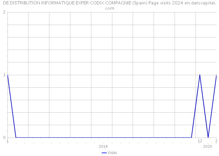 DE DISTRIBUTION INFORMATIQUE EXPER CODIX COMPAGNIE (Spain) Page visits 2024 