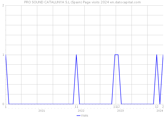 PRO SOUND CATALUNYA S.L (Spain) Page visits 2024 