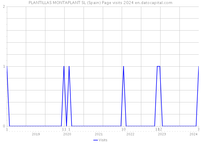 PLANTILLAS MONTAPLANT SL (Spain) Page visits 2024 