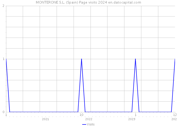 MONTERONE S.L. (Spain) Page visits 2024 