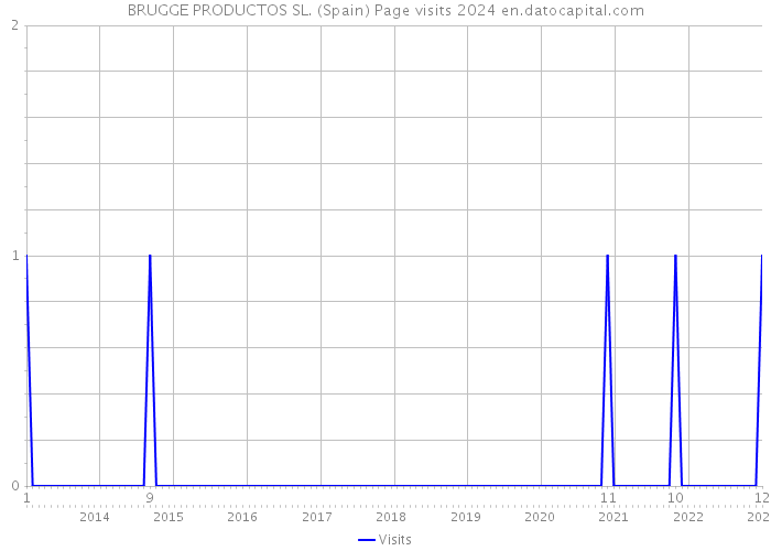 BRUGGE PRODUCTOS SL. (Spain) Page visits 2024 