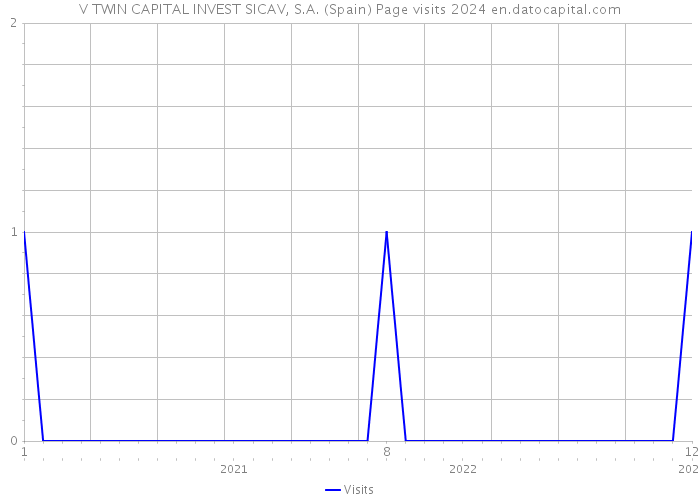 V TWIN CAPITAL INVEST SICAV, S.A. (Spain) Page visits 2024 