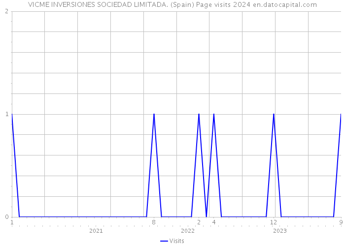 VICME INVERSIONES SOCIEDAD LIMITADA. (Spain) Page visits 2024 