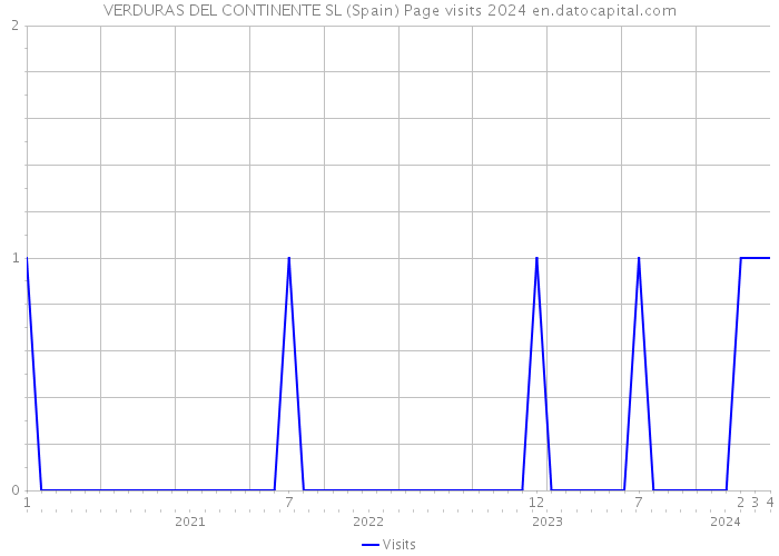 VERDURAS DEL CONTINENTE SL (Spain) Page visits 2024 