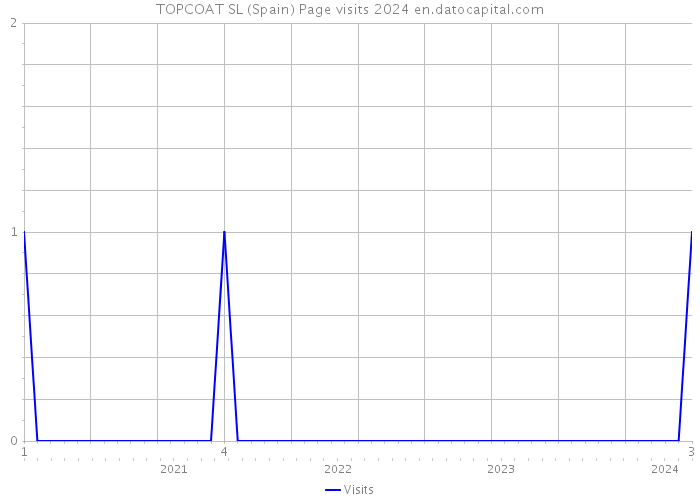 TOPCOAT SL (Spain) Page visits 2024 