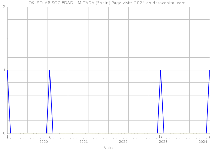 LOKI SOLAR SOCIEDAD LIMITADA (Spain) Page visits 2024 