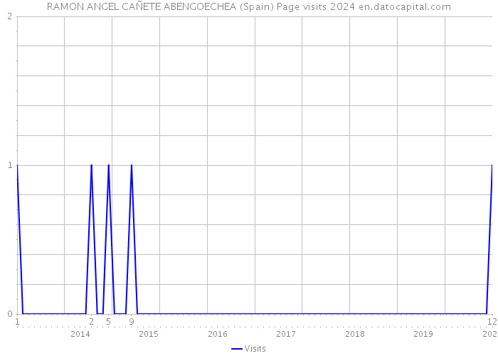 RAMON ANGEL CAÑETE ABENGOECHEA (Spain) Page visits 2024 