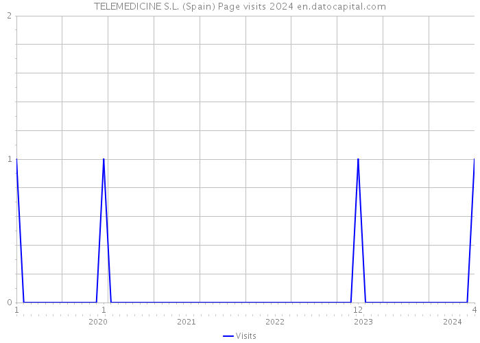 TELEMEDICINE S.L. (Spain) Page visits 2024 