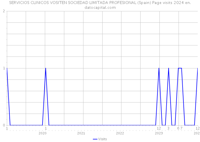 SERVICIOS CLINICOS VOSITEN SOCIEDAD LIMITADA PROFESIONAL (Spain) Page visits 2024 