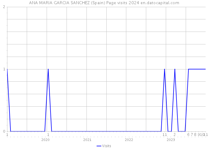 ANA MARIA GARCIA SANCHEZ (Spain) Page visits 2024 