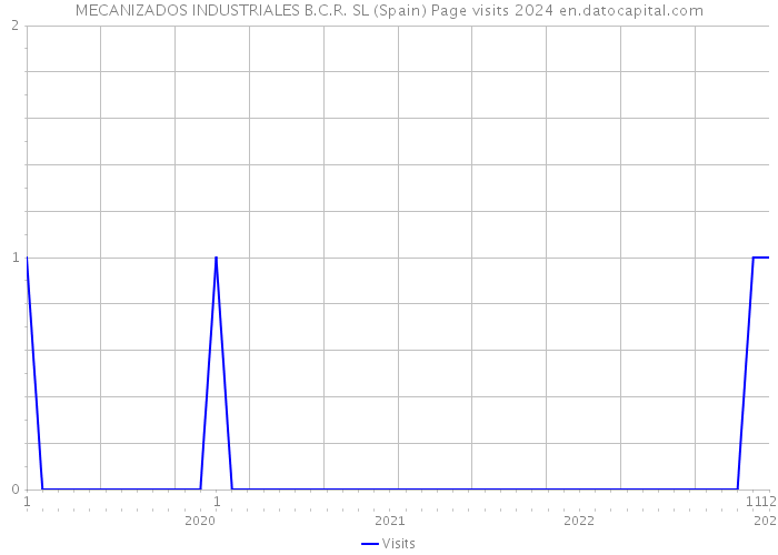 MECANIZADOS INDUSTRIALES B.C.R. SL (Spain) Page visits 2024 