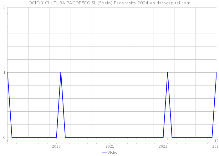OCIO Y CULTURA PACOPECO SL (Spain) Page visits 2024 