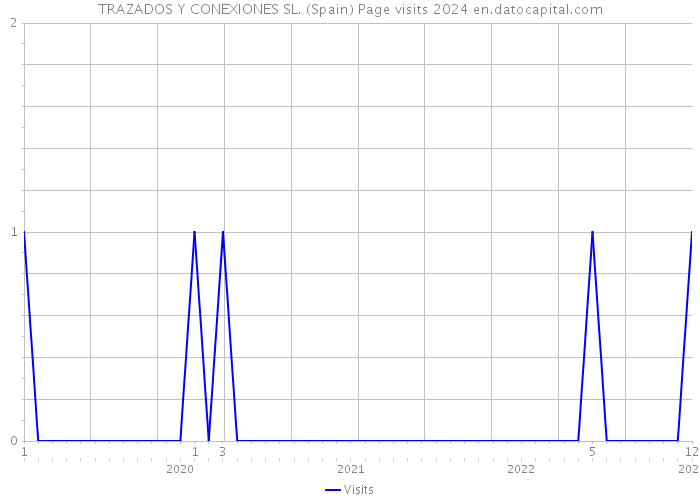 TRAZADOS Y CONEXIONES SL. (Spain) Page visits 2024 