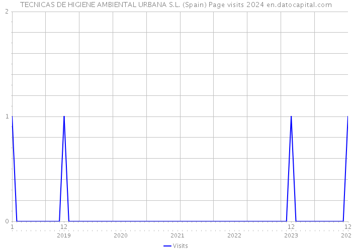 TECNICAS DE HIGIENE AMBIENTAL URBANA S.L. (Spain) Page visits 2024 