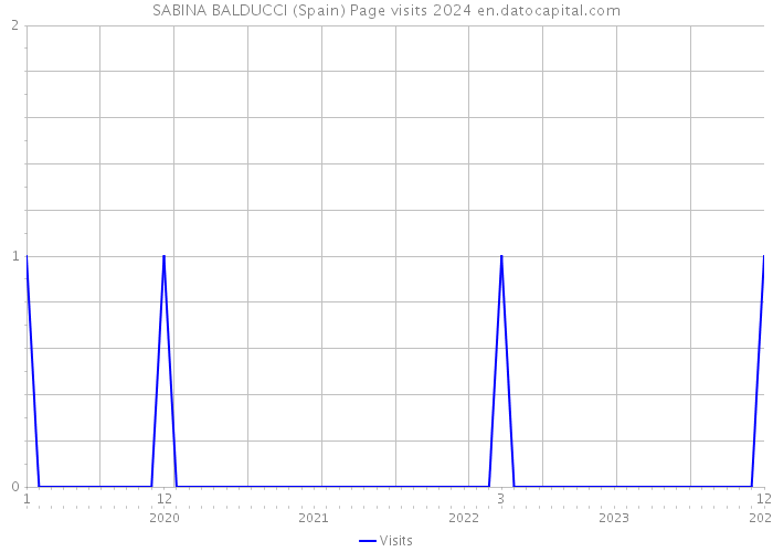 SABINA BALDUCCI (Spain) Page visits 2024 