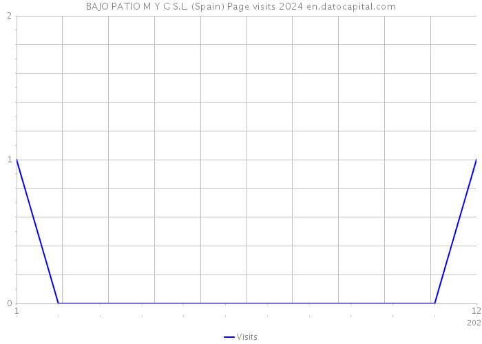 BAJO PATIO M Y G S.L. (Spain) Page visits 2024 