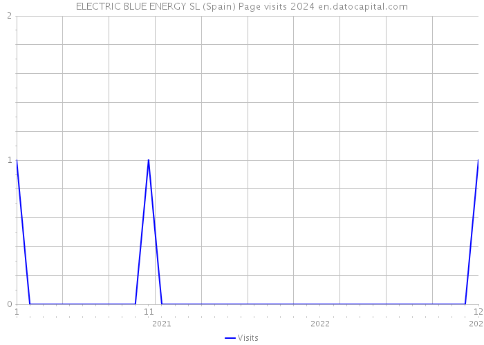 ELECTRIC BLUE ENERGY SL (Spain) Page visits 2024 
