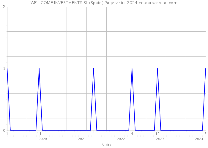 WELLCOME INVESTMENTS SL (Spain) Page visits 2024 