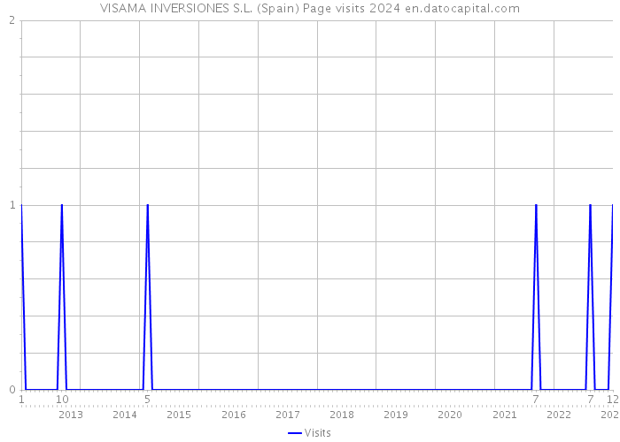 VISAMA INVERSIONES S.L. (Spain) Page visits 2024 