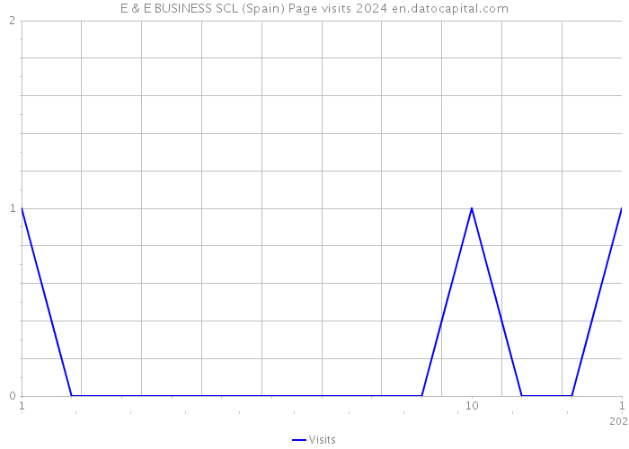 E & E BUSINESS SCL (Spain) Page visits 2024 