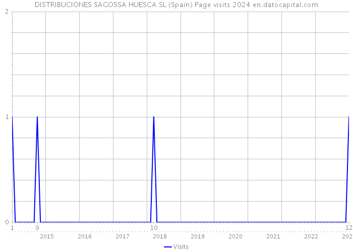 DISTRIBUCIONES SAGOSSA HUESCA SL (Spain) Page visits 2024 