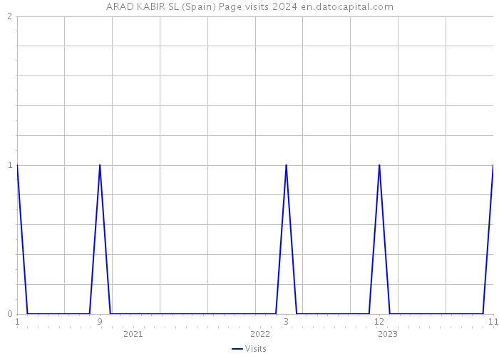 ARAD KABIR SL (Spain) Page visits 2024 