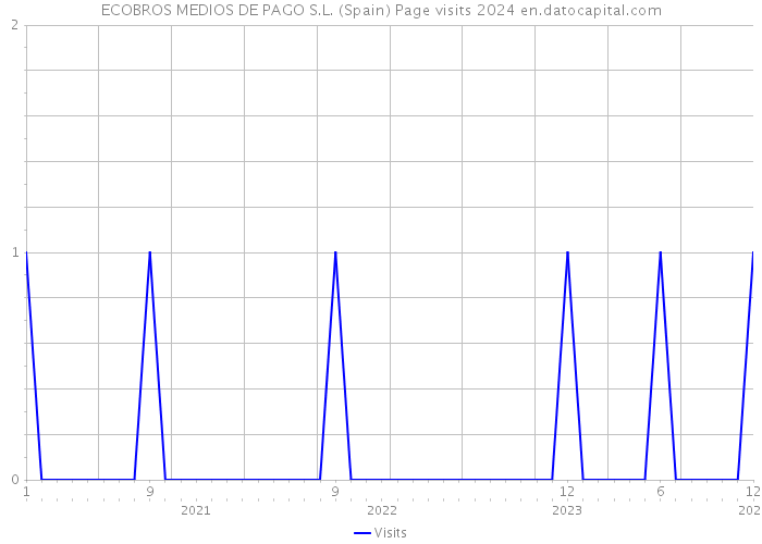 ECOBROS MEDIOS DE PAGO S.L. (Spain) Page visits 2024 