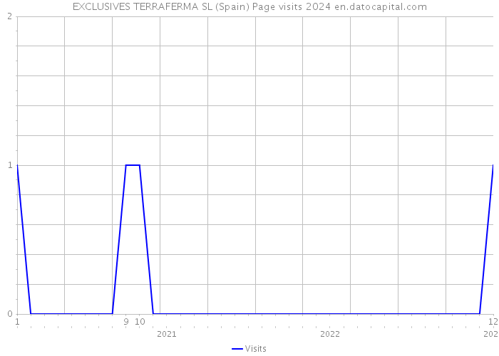 EXCLUSIVES TERRAFERMA SL (Spain) Page visits 2024 