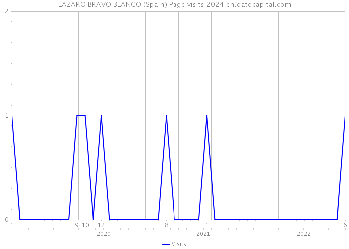 LAZARO BRAVO BLANCO (Spain) Page visits 2024 