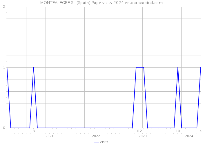 MONTEALEGRE SL (Spain) Page visits 2024 